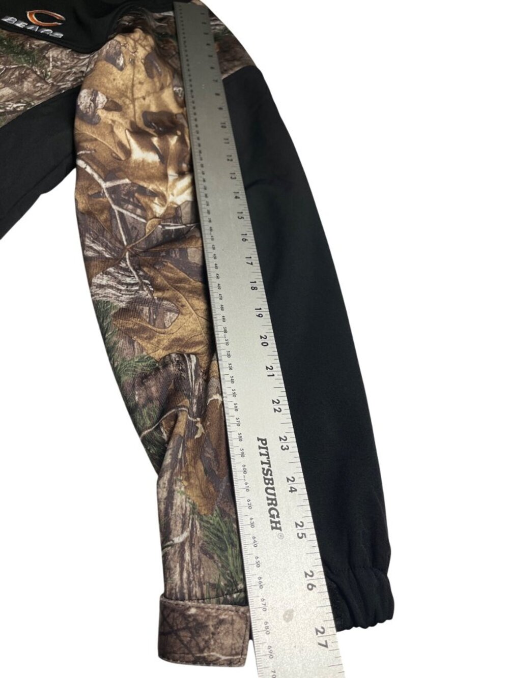 NWT- Realtree Camo Black Chicago Bears Softshell L Full-Zip Jacket fleece lined - Picture 16 of 16